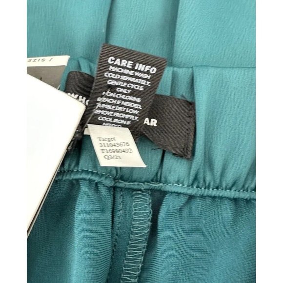 Who What Wear Womens Satin Joggers Pants Size XS Emerald Green NEW - Picture 6 of 8